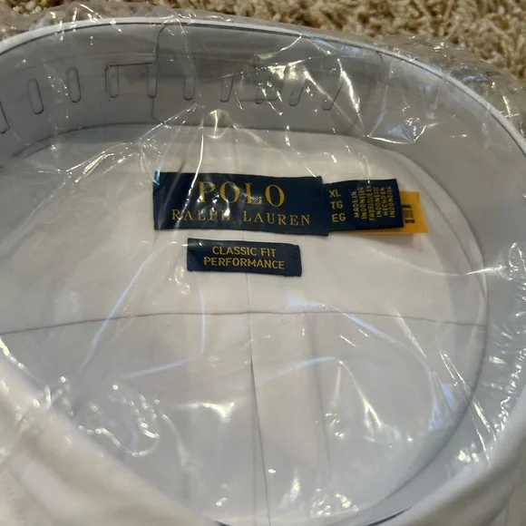 Polo by Ralph Lauren -Men's Classic White Performance Classic Fit Shirt -Size XL - Picture 4 of 4